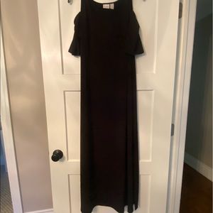 CHICO'S cold shoulder maxi dress Size 1 Black